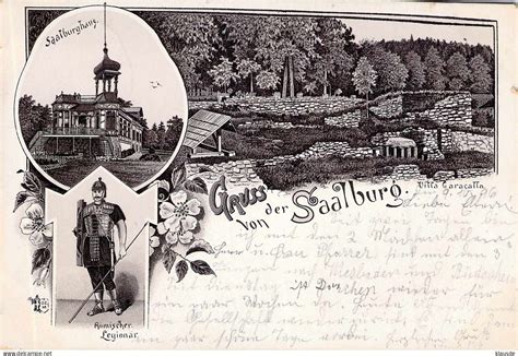 Saalburg Gruss Von Der Saalburg Mehrbild Litho Gel Aks