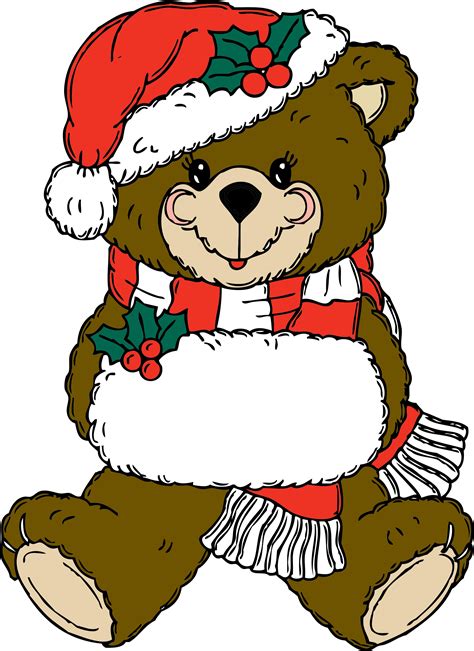 clipart christmas bear