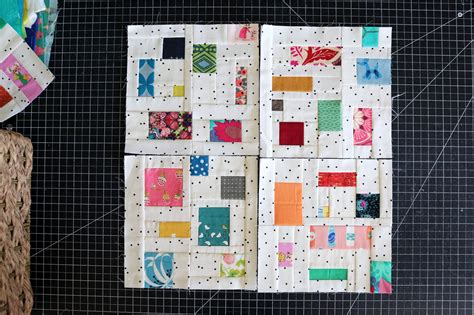 Scrappy Bliss Is More More Confetti Blocks Stitched In Color