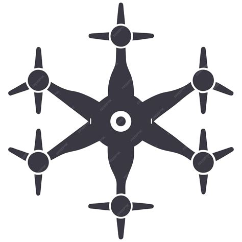 electronic drone art  drone icon vector illustration premium ai