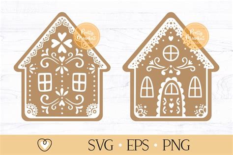 Gingerbread House Svg Christmas Svg Gingerbread Cut File