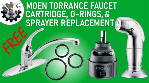 Replace Moen Faucet Cartridge O Rings And Sprayer For Free Youtube