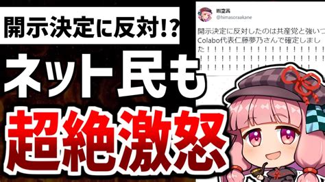 ゆっくり解説超悲報開示決定に反対してたのは仁藤夢乃氏本人だったネットでは怒りの声続出でヤバいことに暇空茜 Colabo 仁藤夢乃