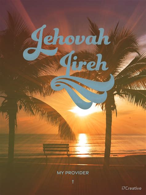 Jehovah Jireh My Provider Sticker For Sale By I Creative Redbubble