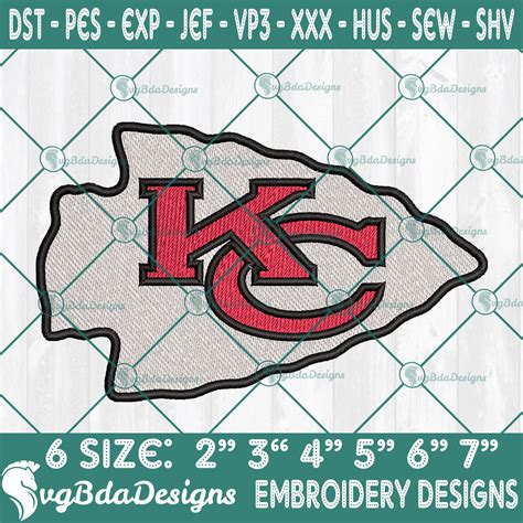 Kansas City Chiefs Machine Embroidery Designs