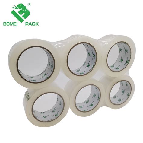 No Noise Transparent Hot Melt Adhesive Bopp Packing Tape China Low