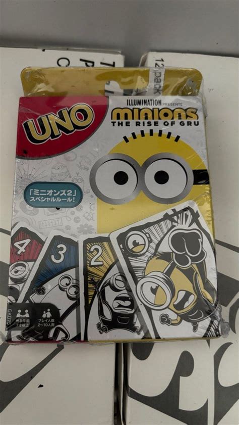 全新 Minions Uno 日版 The Rise Of Gru 興趣及遊戲 玩具 And 遊戲類 Carousell