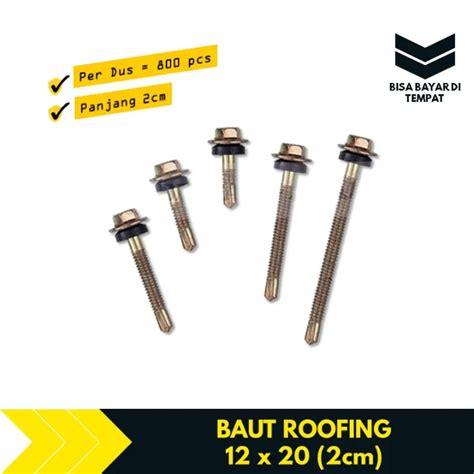 Baut Roofing Baja Ringan Mm X Mm Cm Dus Tbms Lazada