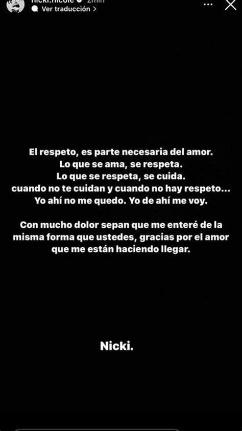 Nicki Nicole Confirma Que Peso Pluma Sí Le Fue Infiel “con Mucho Dolor Me Enteré De La Misma