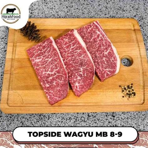 Jual Topside Beef Wagyu Steak MB 8 9 AUS Daging Sapi Wagyu Secondary