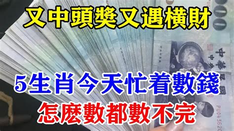 又中頭獎又遇橫財！5生肖今天忙著數錢！怎麼數都數不完！運勢一片大好！錢財腰纏萬貫！運勢 風水 佛教 生肖 发财 横财 【佛之緣