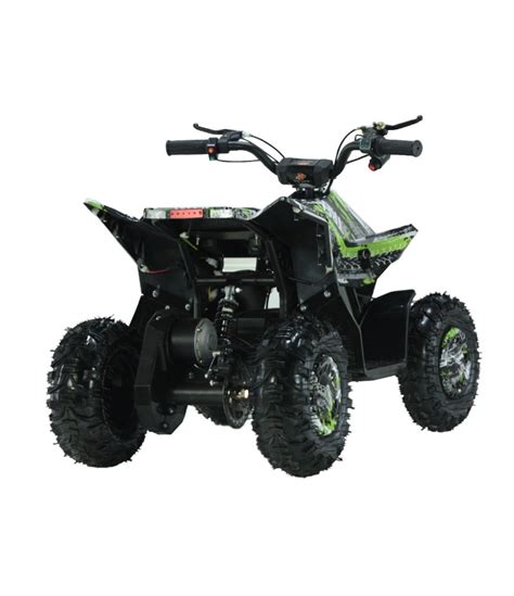 Mini Quad Kxd M Elettrico W V Per Bambini Colore Verde Graffiti