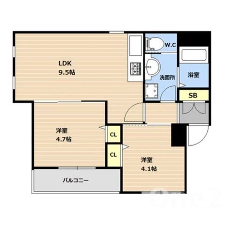 西鉄天神大牟田線 西鉄平尾駅 地上4階建て 築8年 福岡県福岡市南区大楠2 84万円／2ldk 洋47 洋41 Ldk95／41