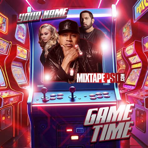 Mixtape Cover Template Game Time 3 Graphic Design Mixtapepsds Com