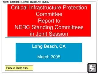 Ppt Critical Infrastructure Protection Committee Report To Nerc