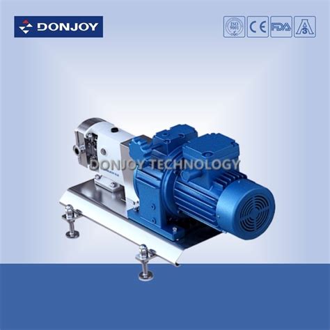 316L Horizontal TUL Lobe High Purity Pumps With Explosion Proof Motor