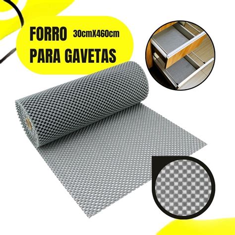 Forro Para Armários Gavetas Antiderrapante Rolo 30cm x 460cm Casa