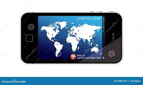 Mobile Phone - Traveling Concept Stock Vector - Illustration of flight ...