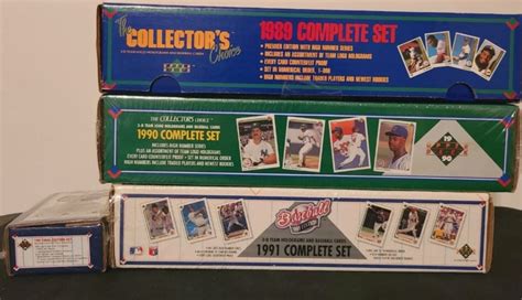 Upper Deck Baseball Factory Sets 1989 To 1991 And 1991 Upper Etsy