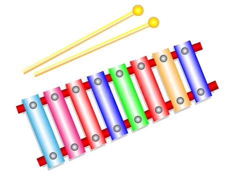 Vector Cartoon Xylophone Illustration Stock Vector Illustration Of