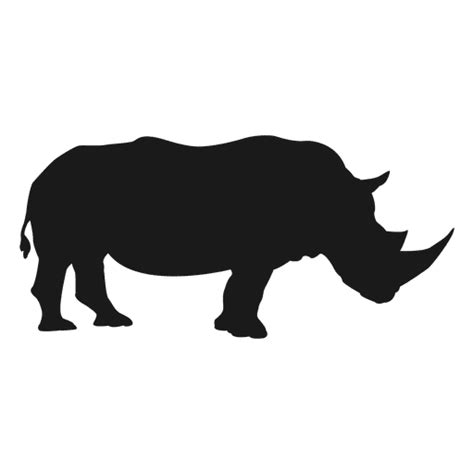 Rhino Silhouette Png Image For T Shirt Designs