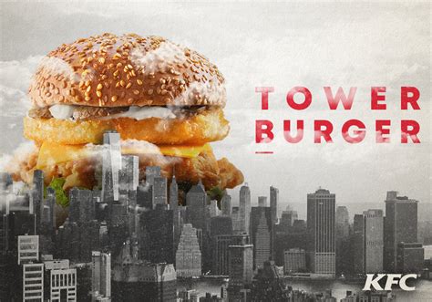 Kfc Tower Burger Ad Campaign On Behance