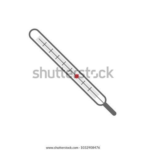 Medical Mercury Thermometer Icon Vector Stock Vector Royalty Free