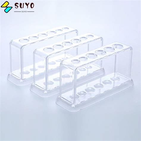 Suyo Test Tube Rack 6 Holes Plastic Test Tube Holder Durable Burette Shelf Shopee Malaysia