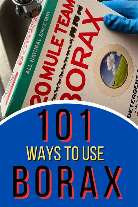 101 Ways To Use Borax Around Your Home Yard Borax Cleaner Borax