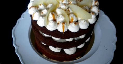 Recette Naked cake chocolat poires et caramel au beurre salé