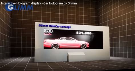 Interactive Hologram display - Car Hologram by Glimm - Glimm Display