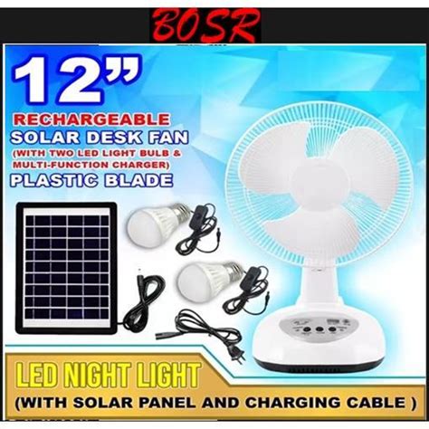 Free Bulb Free Solar Panel 12 14 Rechargeable Dc Solar Energy Table Fan With Led Light Air