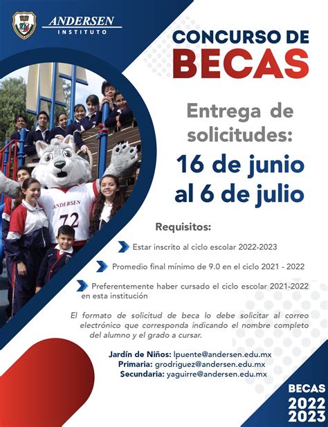 CONCURSO DE BECAS 2022 2023 Instituto Andersen