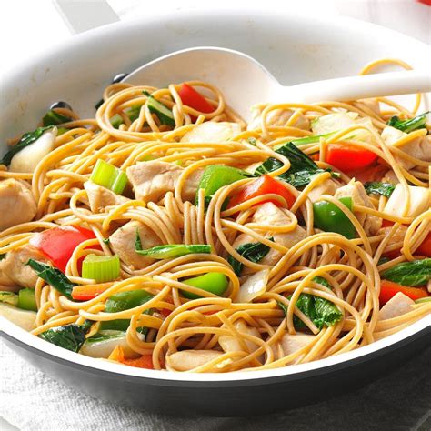 Chicken Stir-Fry with Noodles Recipe | Taste of Home