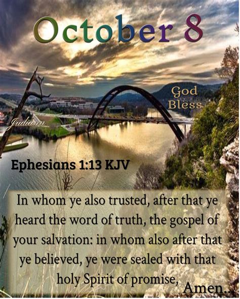 14888j October8 2019 Ephesians1v13 Good Morning God Quotes King