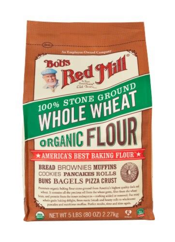 Bobs Red Mill® Organic 100 Stone Ground Whole Wheat Flour 5 Lb Kroger