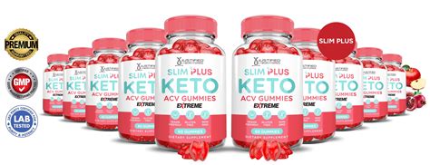 10 Pack Slim Plus Keto Extreme Acv Gummies 2000mg Dietary Supplement