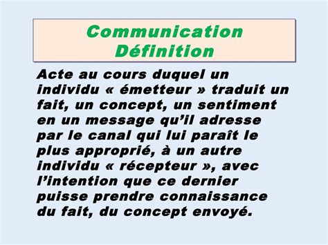 La Communication Et Ses Enjeux