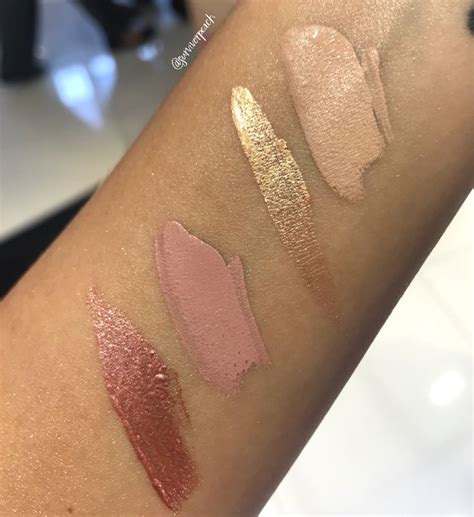 Huda Beauty Matte Metal Melted Shadow Swatches Survivorpeach