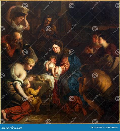 Mechelen Paint Of The Adoration Of The Shepherts From Year By