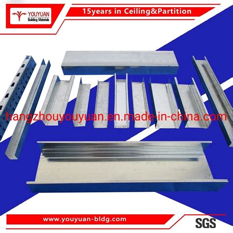 Galvanized Extruded Steel Profiles Drywall Stud Track Light Gauge Steel