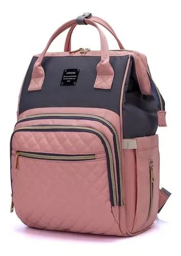 Mochila De Maternidad Lequeen Bolso Lequeen Con Cambiador Color Rosa