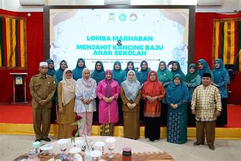 Meriahkan Hari Ibu Pkk Aceh Besar Gelar Lomba Marhaban Dan Jahit