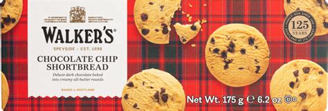 Holleys Fine Foods Walkers Chocolate Chip Shortbread Carton 175g