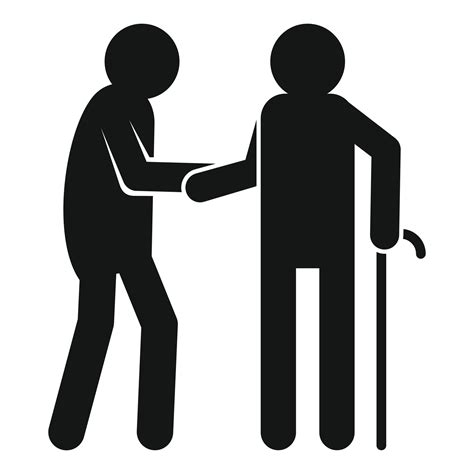 Caregiver Volunteer Icon Simple Style 14550345 Vector Art At Vecteezy