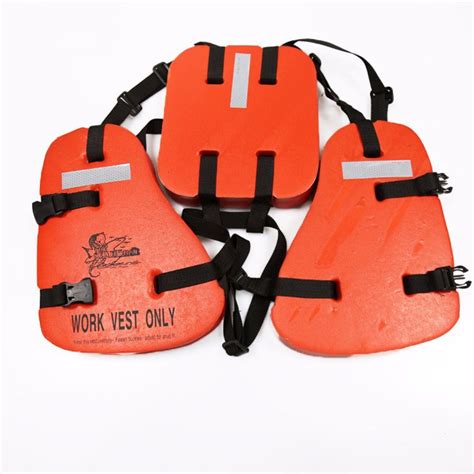 High Buoyancy Child Red Soft 3 Piece Pvcnbr Foam Life Jacket For