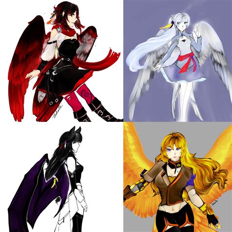 Rwby With Wings Zaheela Rwby Rwby Anime Rwby Characters Rwby