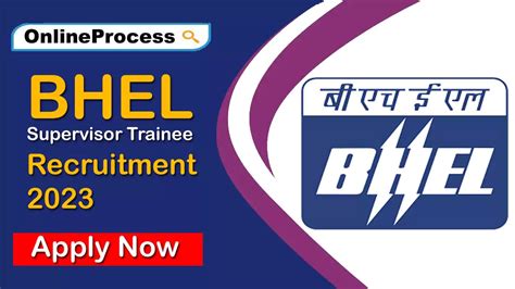 Bhel Recruitment 2023 Apply Online For 75 Supervisor Trainees