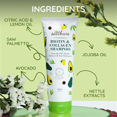 Buy Satthwa Biotin Collagen Hair Shampoo Avacado Oil Nettle