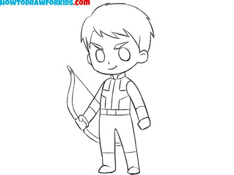 How To Draw Hawkeye Easy Drawing Tutorial For Kids